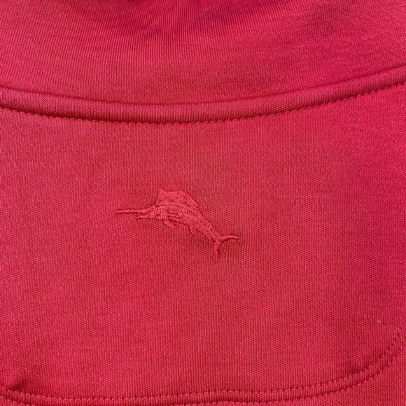 Tommy Bahama Men's Martinique Half Zip Pullover Sweater in Chili Pepper Size XXL - Picture 6 of 12